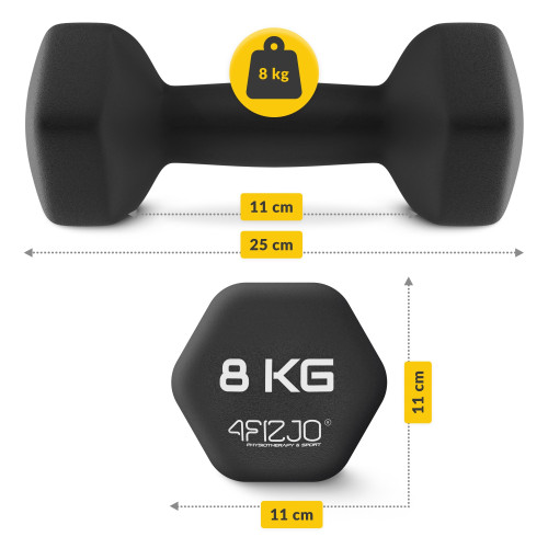 Гантель  4FIZJO Classic 2 x 8 кг - фото №2